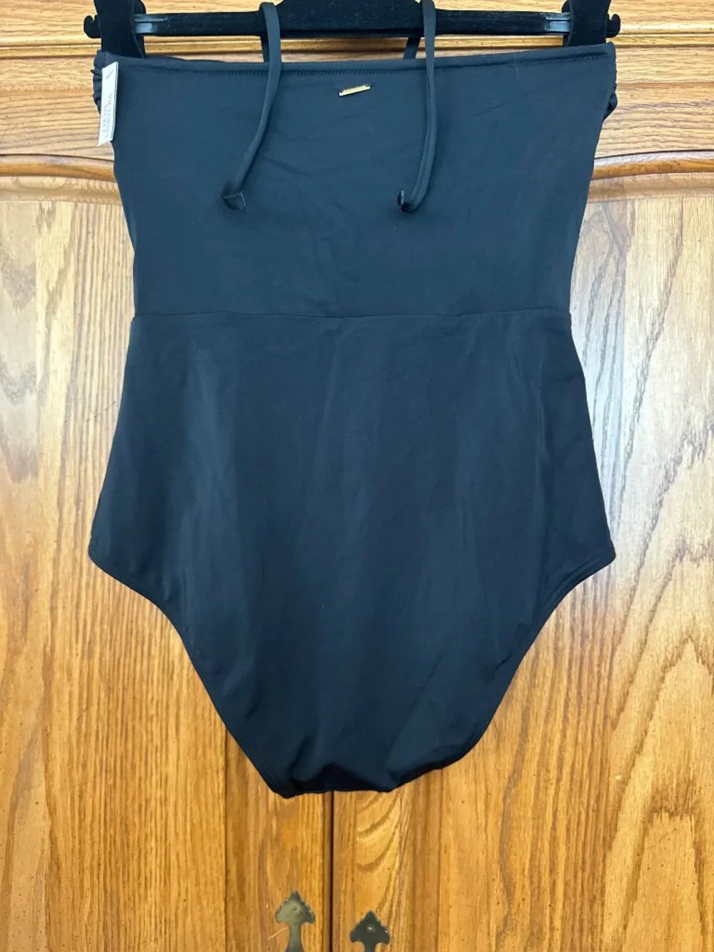 Victoria's Secret Black Strapless One-Piece Swimsuit